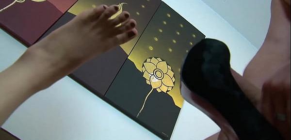  japanese whore banging with foot fetish